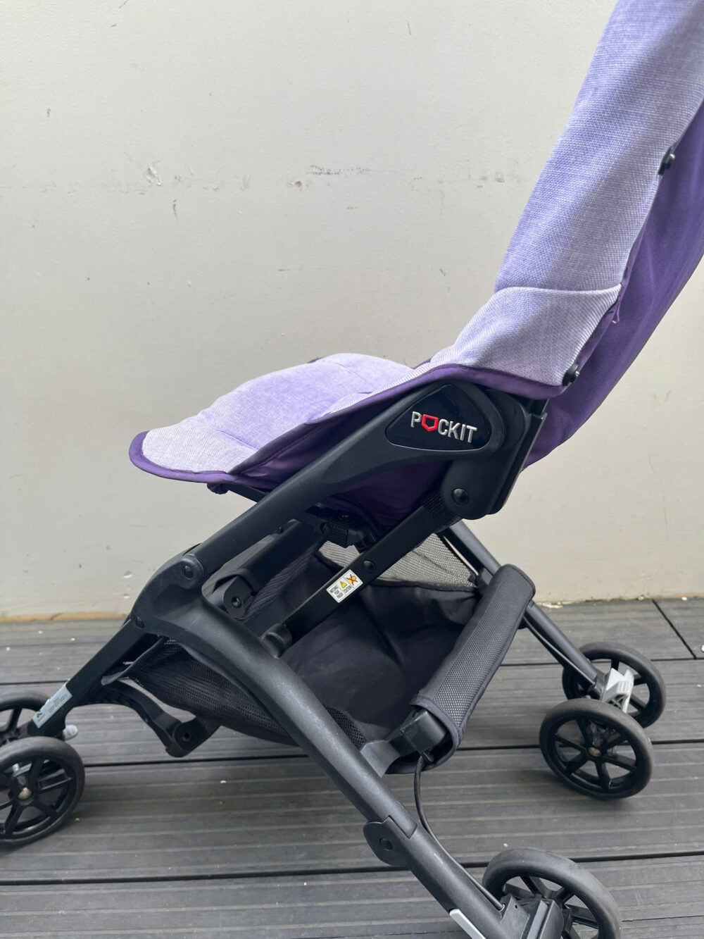 Xe đẩy gấp gọn GB Pockit Air All Terrain màu tím (kèm balo đựng xe) - Ảnh 3
