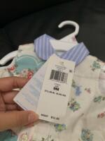 Váy sơ mi cotton hoạ tiết hoa Ralph Lauren kèm quần (size:9m+) - Ảnh 4