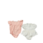 Set 2 bobysuit cánh tiên Jenny Vely mài hồng, trắng ( Size: 3 đến 6 tháng)