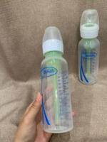 Bộ 3 bình sữa cổ hẹp DrBrown’s 120ml màu xanh kèm núm ti số 1,2,3,4 (size:0m+) - Ảnh 3