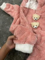 Set bodysuit và áo lông mùa đông mix brand H&M, Mon Kids baby (Size: 0/3m) - Ảnh 5