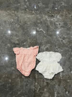 Set 2 bobysuit cánh tiên Jenny Vely mài hồng, trắng ( Size: 3 đến 6 tháng) - Ảnh 5