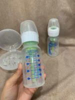 Bộ 2 bình sữa cổ hẹp DrBrown’s 250ml màu xanh kèm núm ti số 2, 4 (size:3m+,9m+) - Ảnh 2