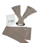 Địu Vải Em Bé Sling màu nâu (0+/24m, còn túi vải )