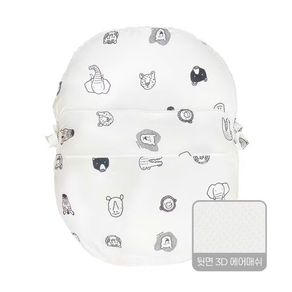 Gối chống trào ngược Dono&Dono hoạ tiết animal màu trắng (size: 0m+) - Ảnh 6