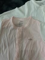 Set 2 bộ body dài Nous liên tất hồng trắng ( size: Newborn) - Ảnh 7