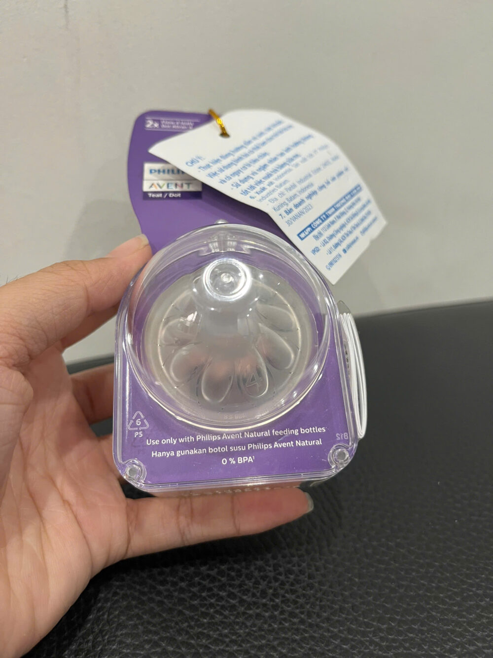 Set 2 núm ty Philips Avent 3m+ ( nguyên seal) - Ảnh 3