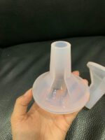 Phễu hút sữa silicone MiniPum màu hồng nhạt kèm phễu hạ size Mama's Choice size 19mm ( như mới,19mm) - Ảnh 3