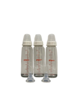 Bộ 3 bình sữa cổ hẹp thủy tinh Pigeon 240ml kèm 2 núm ti (size: 6m+,9m+)