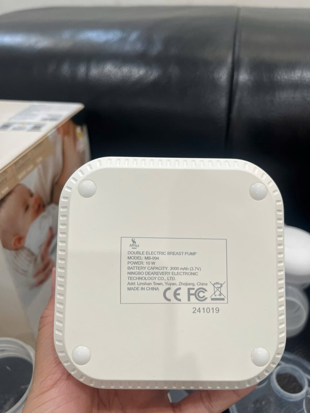 Máy hút sữa điện đôi Moaz Bebé MB-094 (likenew) - Ảnh 9