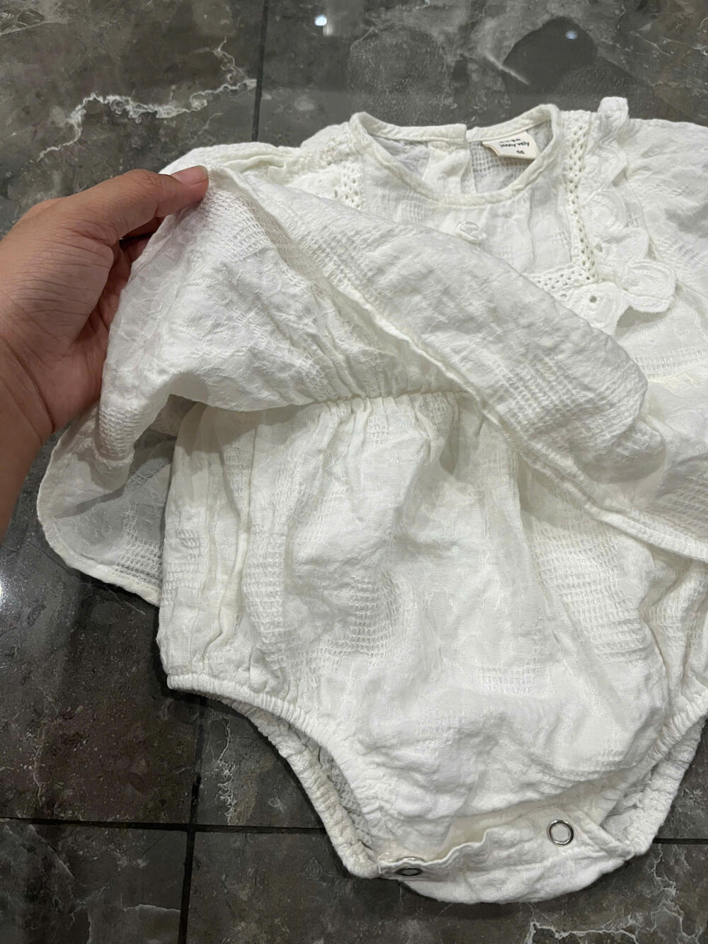 Set 2 bobysuit cánh tiên Jenny Vely mài hồng, trắng ( Size: 3 đến 6 tháng) - Ảnh 10