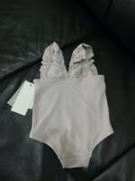 Đồ bơi H&M viền bèo nhún màu tím nhạt( size: 6/9m) tặng kèm váy hoa (size 0/3m) - Ảnh 9