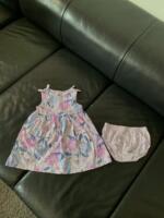 Váy xoè nơ Carter's hoạ tiết hoa kèm quần màu tím (size:12m) - Ảnh 6