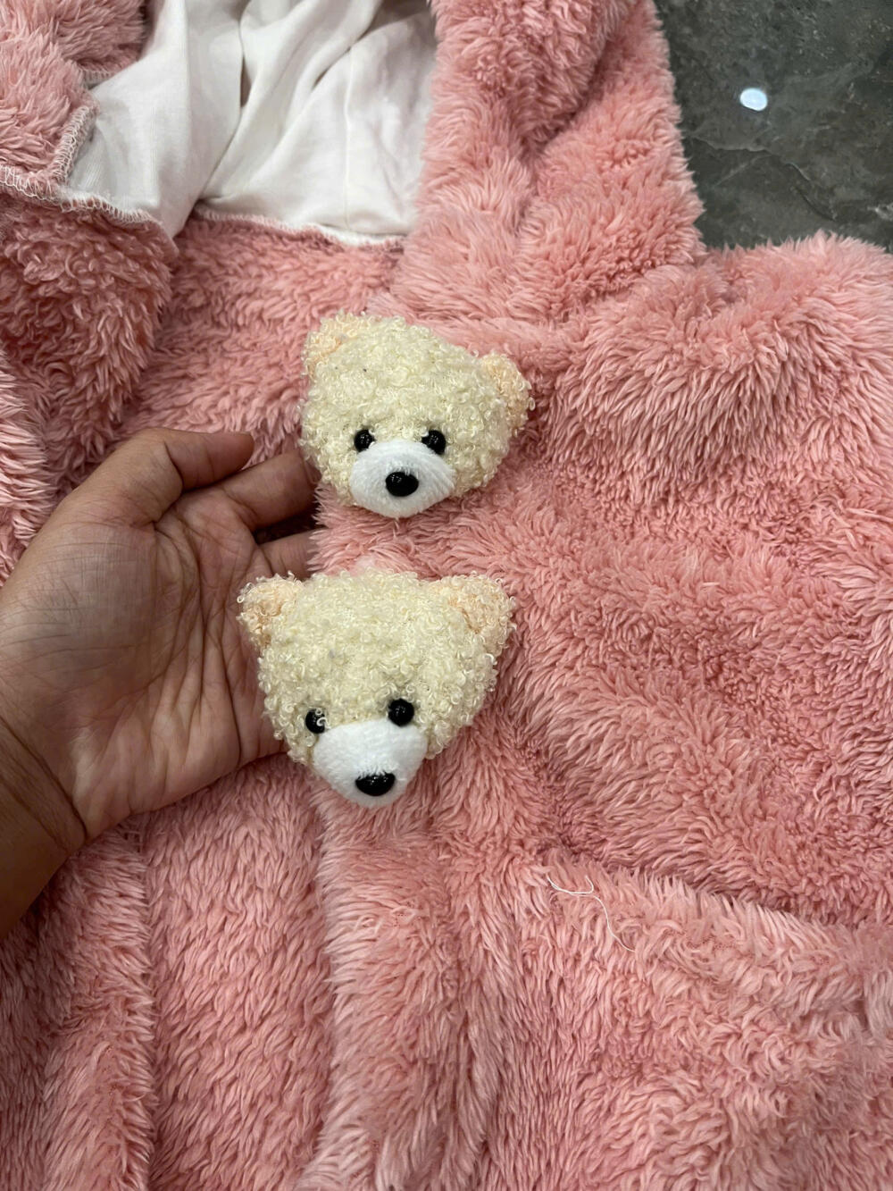 Set bodysuit và áo lông mùa đông mix brand H&M, Mon Kids baby (Size: 0/3m) - Ảnh 10