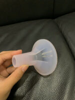 Phễu hút sữa silicone MiniPum màu hồng nhạt kèm phễu hạ size Mama's Choice size 19mm ( như mới,19mm) - Ảnh 5