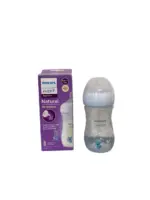 Bình sữa Philips Avent hoạ tiết gấu trúc 260ml kèm núm ti số 3 (Size: 1 tháng trở lên)