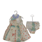 Váy sơ mi cotton hoạ tiết hoa Ralph Lauren kèm quần (size:9m+)