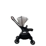 Xe đẩy Nuna triv màu xám be khung đen