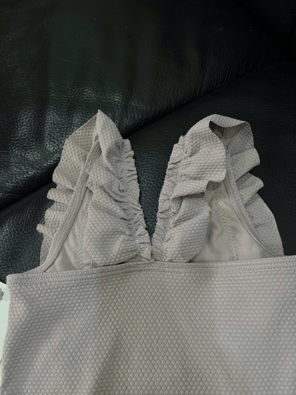 Đồ bơi H&M viền bèo nhún màu tím nhạt( size: 6/9m) tặng kèm váy hoa (size 0/3m) - Ảnh 10