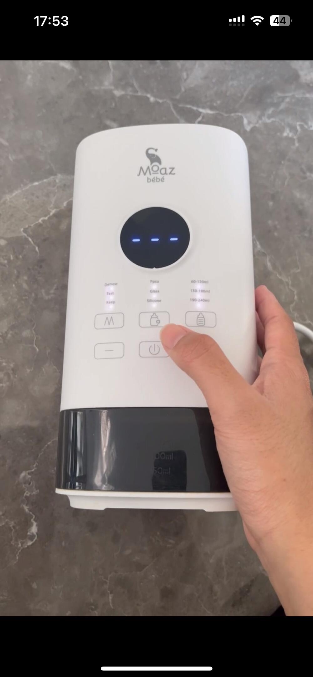 Máy hâm sữa siêu tốc Moaz Bebe MB033 ( no box) - Ảnh 8