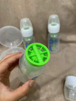 Bộ 2 bình sữa cổ hẹp DrBrown’s 250ml màu xanh kèm núm ti số 2, 4 (size:3m+,9m+) - Ảnh 4