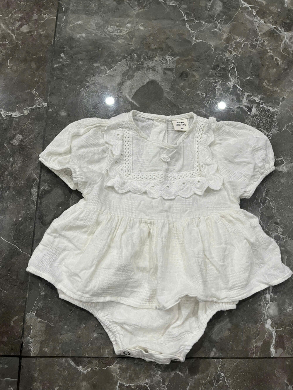 Set 2 bobysuit cánh tiên Jenny Vely mài hồng, trắng ( Size: 3 đến 6 tháng) - Ảnh 14