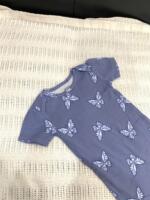 Set 2 bodysuit Carter's họa tiết chấm bi, bướm màu xanh (size 18/24m) - Ảnh 8