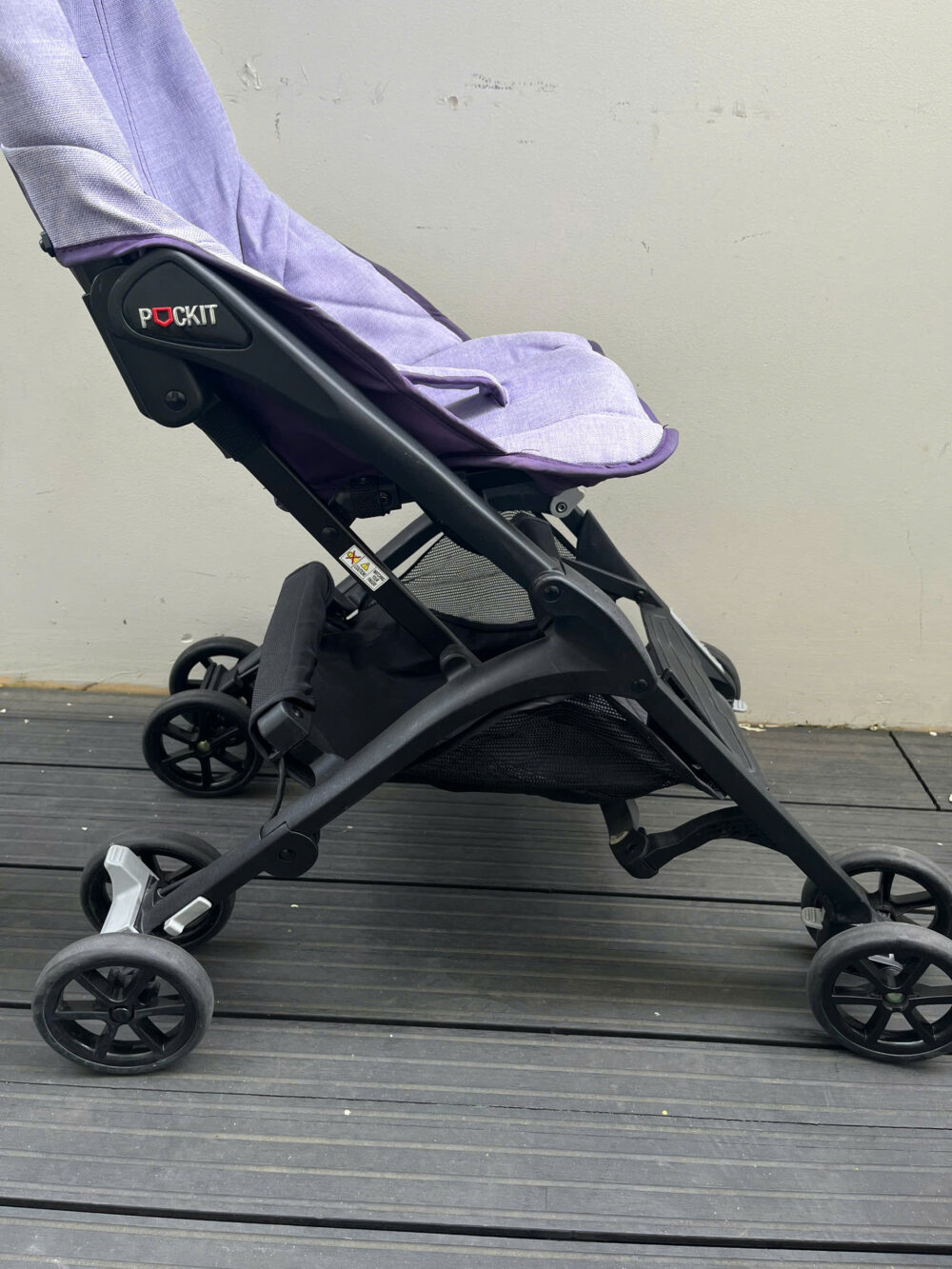 Xe đẩy gấp gọn GB Pockit Air All Terrain màu tím (kèm balo đựng xe) - Ảnh 16