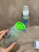 Bộ 3 bình sữa cổ hẹp DrBrown’s 120ml màu xanh kèm núm ti số 1,2,3,4 (size:0m+) - Ảnh 7