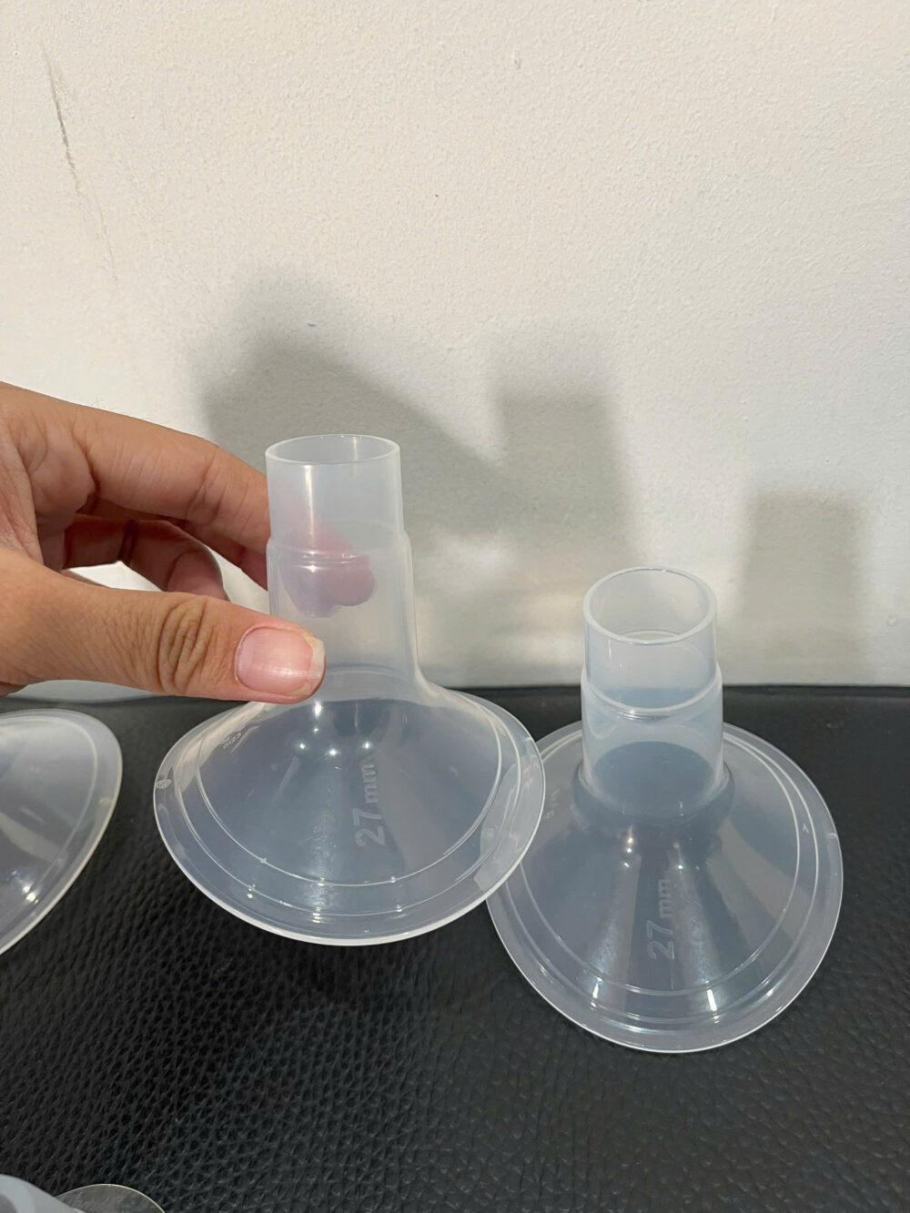 Set 4 bộ phễu hút sữa và phễu hạ size mix brand Medela, Mama’s Choice, imani ( no box) - Ảnh 6