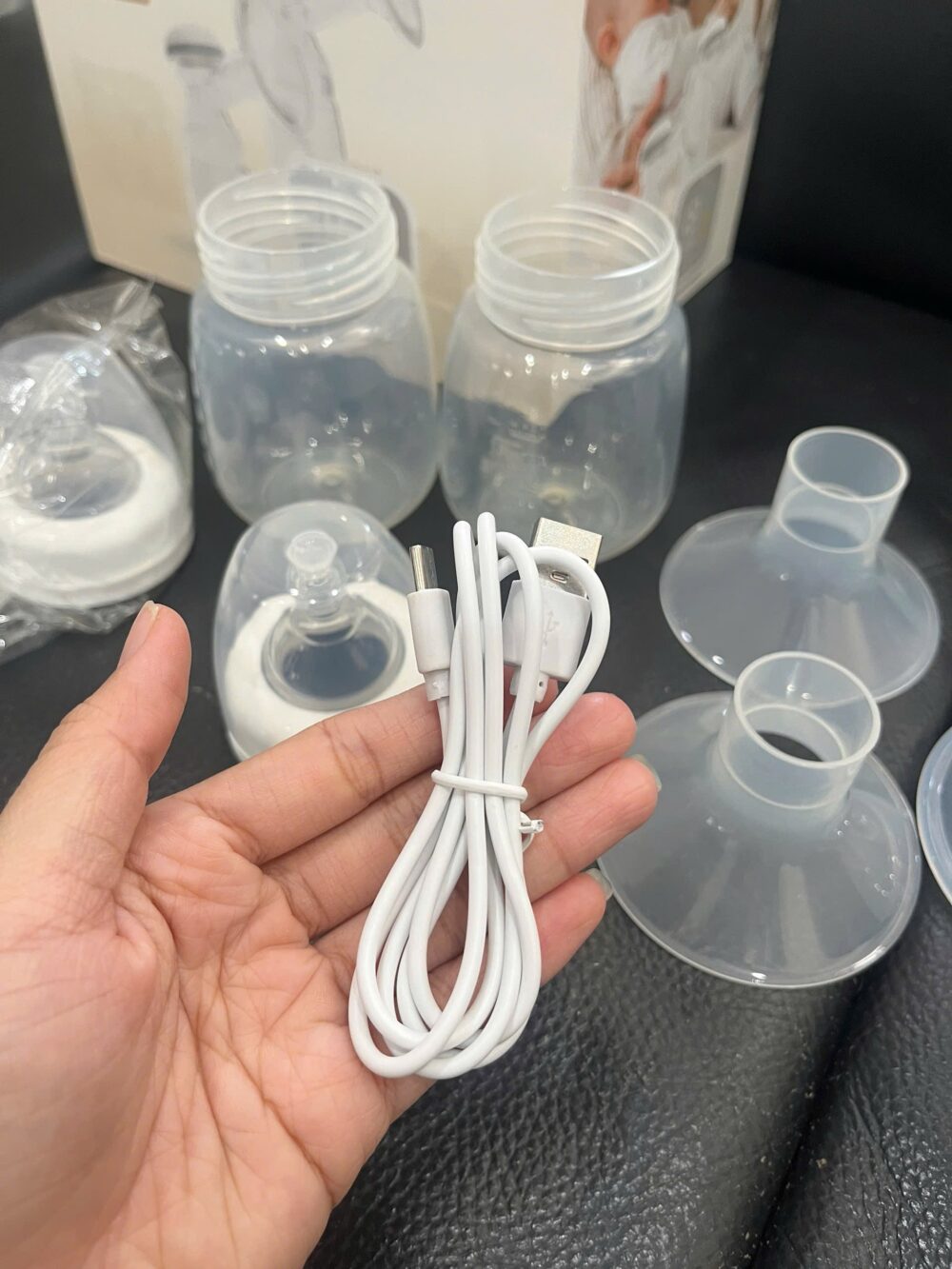 Máy hút sữa điện đôi Moaz Bebé MB-094 (likenew) - Ảnh 18