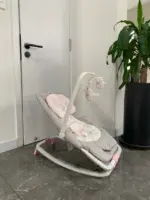 Ghế rung em bé Joie hoạ tiết hoa màu hồng phối xám ( sơ sinh đến 15kg ) - Ảnh 12