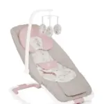 Ghế rung em bé Joie hoạ tiết hoa màu hồng phối xám ( sơ sinh đến 15kg )