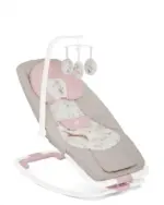 Ghế rung em bé Joie hoạ tiết hoa màu hồng phối xám ( sơ sinh đến 15kg )