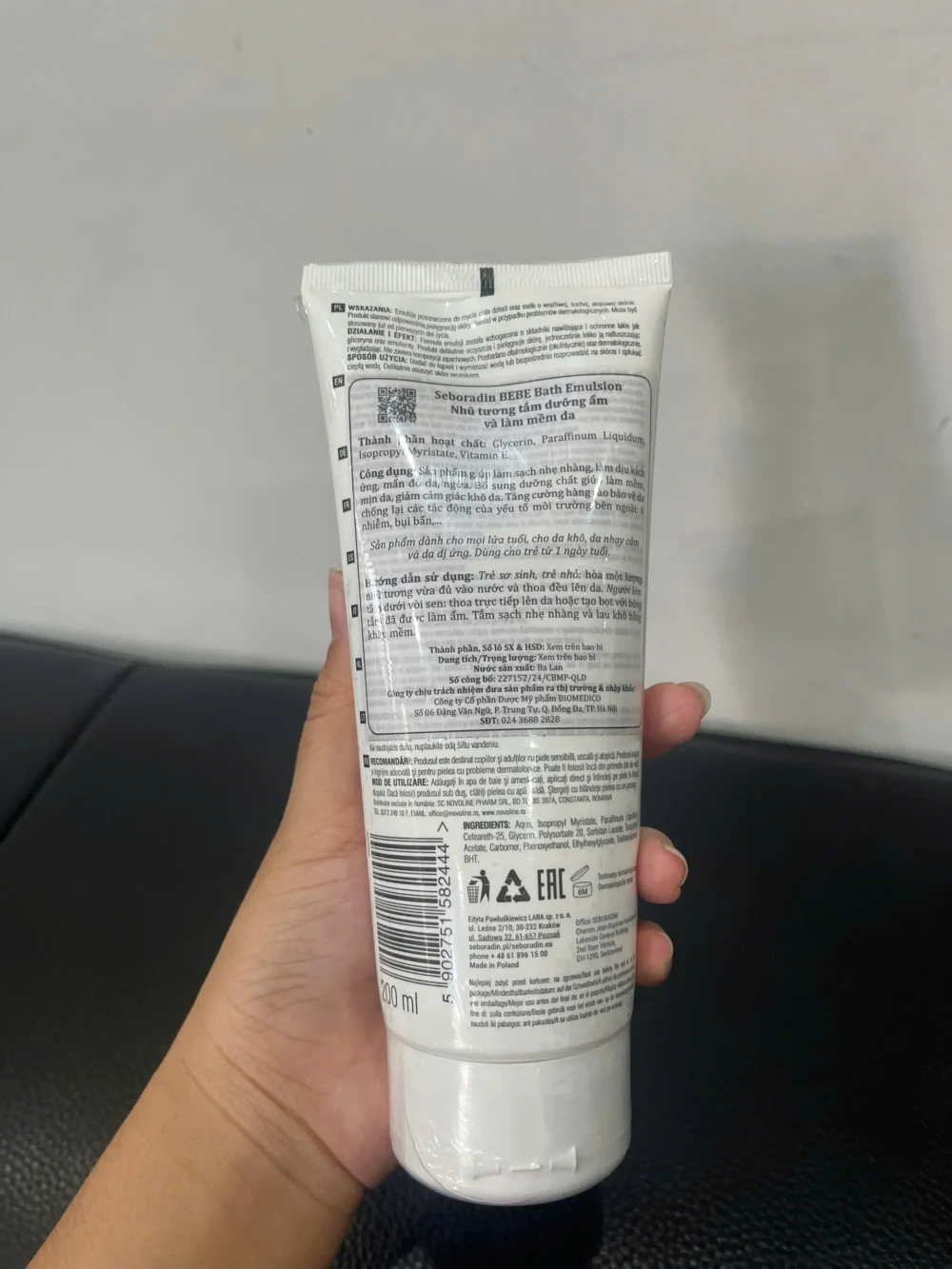 Sữa tắm Seboradin bebe cho bé 200ml (nguyên seal) HSD: 02/08/2026 - Ảnh 6