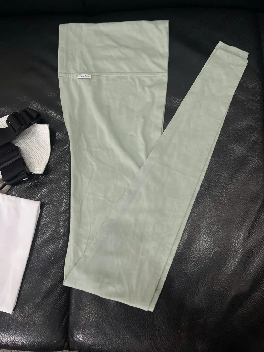 Địu Vải Em Bé Sling size flex plus màu xanh ( còn túi đựng) - Ảnh 8