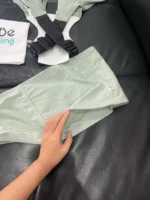 Địu Vải Em Bé Sling size flex plus màu xanh ( còn túi đựng) - Ảnh 9