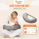 Gối cho bé bú Ergobaby Pillow màu xám (size:0m/3y) - Ảnh 4