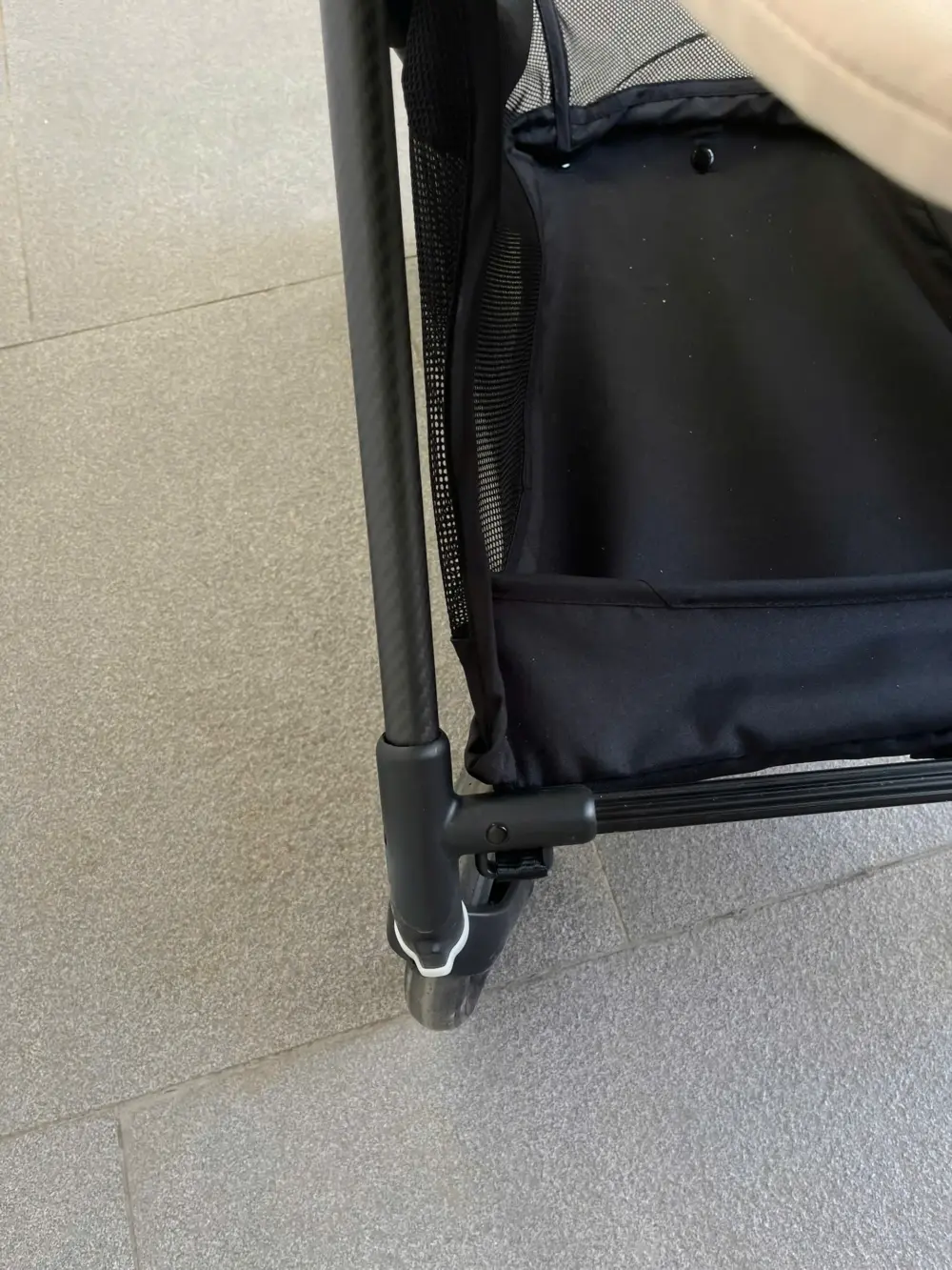 Xe đẩy Cybex Melio carbon 3 màu beige (tặng kèm đệm lót nằm xe đẩy Kate mesh thoáng mát) - Ảnh 18