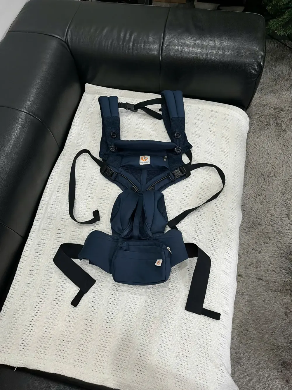 Địu cho bé Ergobaby Omni 360 Cool Air Mesh, Midnight Blue ( no box) - Ảnh 14