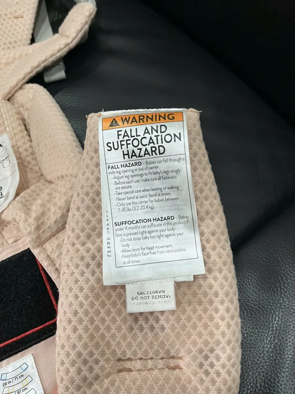 Địu Em Bé Ergobaby Omni Breeze màu hồng ( no box) - Ảnh 7
