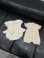 Bộ bodysuit váy sơ mi Dear Bebé (size: 6/9m) tặng kèm body đùi Bilbi vải đũi (size:6/12m) - Ảnh 2