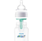 Set 2 bình sữa giảm đầy hơi Philips Avent kèm núm classic 2 (size: 260ml) - Ảnh 2