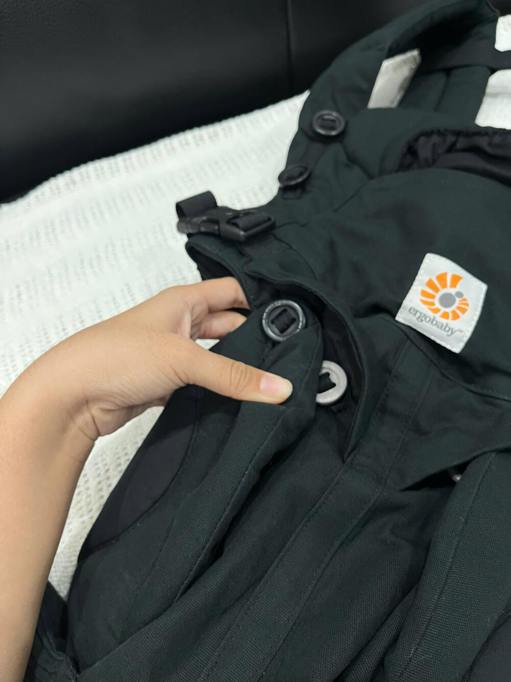 Địu Ergobaby Omni 360 Cotton màu đen (no box) - Ảnh 2