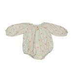 Bodysuit dài tay My bébé màu be nơ hồng (12/24m)
