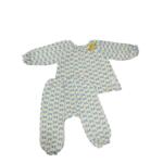 Bộ quần áo nỉ dài tay Moimoln hoạ tiết hoa ( size: 9/12m)