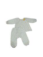 Bộ quần áo nỉ dài tay Moimoln hoạ tiết hoa ( size: 9/12m)
