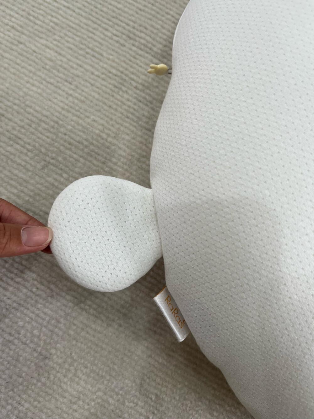 Gối thỏ Raras vải bamboo kèm đệm lót làm mát đầu bé (size: 0/2y) - Ảnh 2