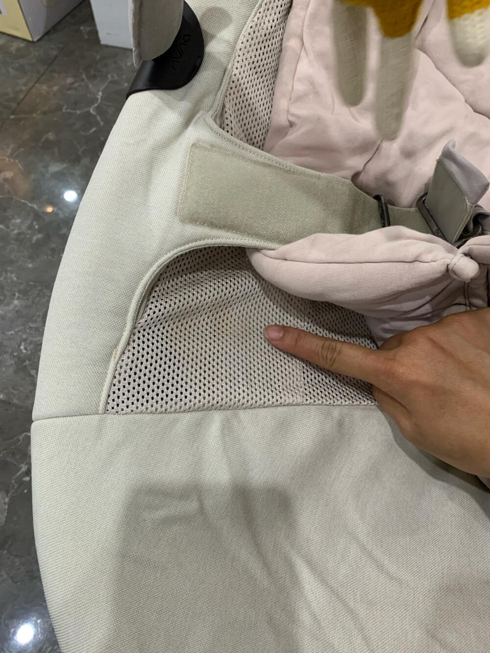 Nôi Nuna Leaf Curv kèm thanh đồ chơi màu xám/ hồng (sơ sinh - 60kg) - Ảnh 5