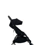 Xe đẩy yoyo+ màu đen kèm bọc tay da (size: 6M/22kg)